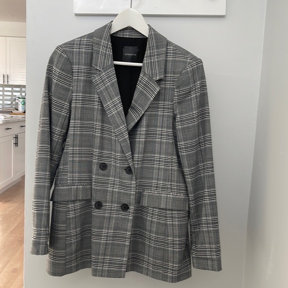 Dynamite double button blazer plaid pattern - Picture 1 of 12